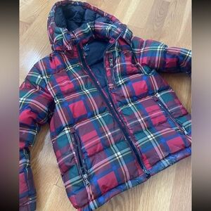 Plaid Kids Puffer Jacket